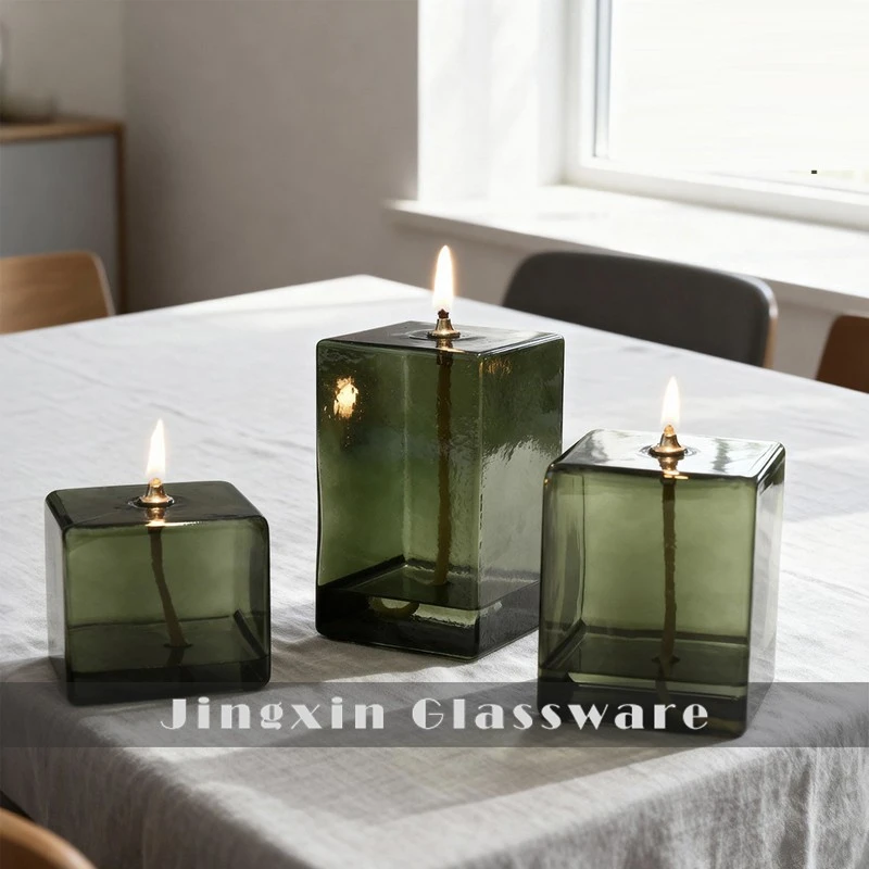Glass Candle Oil Lamps factory